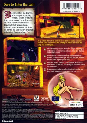 Dragons Lair 3D Return To The Lair (USA) box cover back